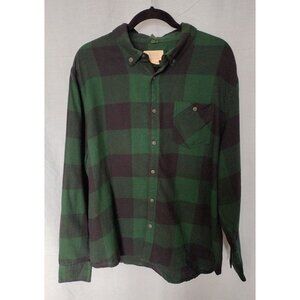Boston Traders Men's Flannel Shirt Green XL Pre-Owned